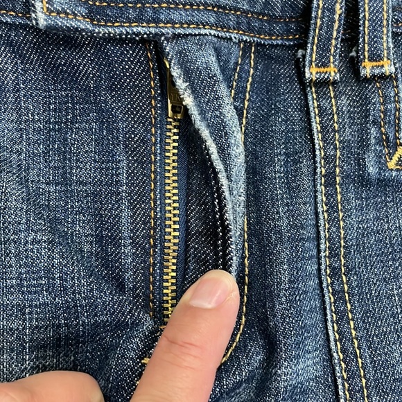 7 For All Mankind by Jerome Dahan Womens Denim Blue Jean Skirt - Size 28 - Picture 4 of 11